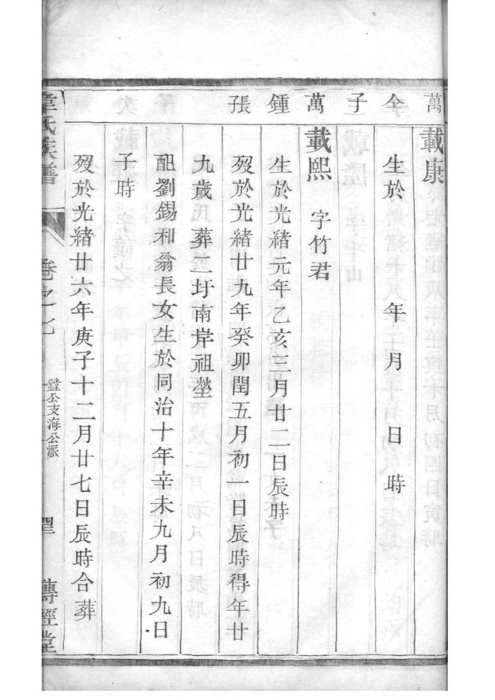 杨家家谱辈分大全