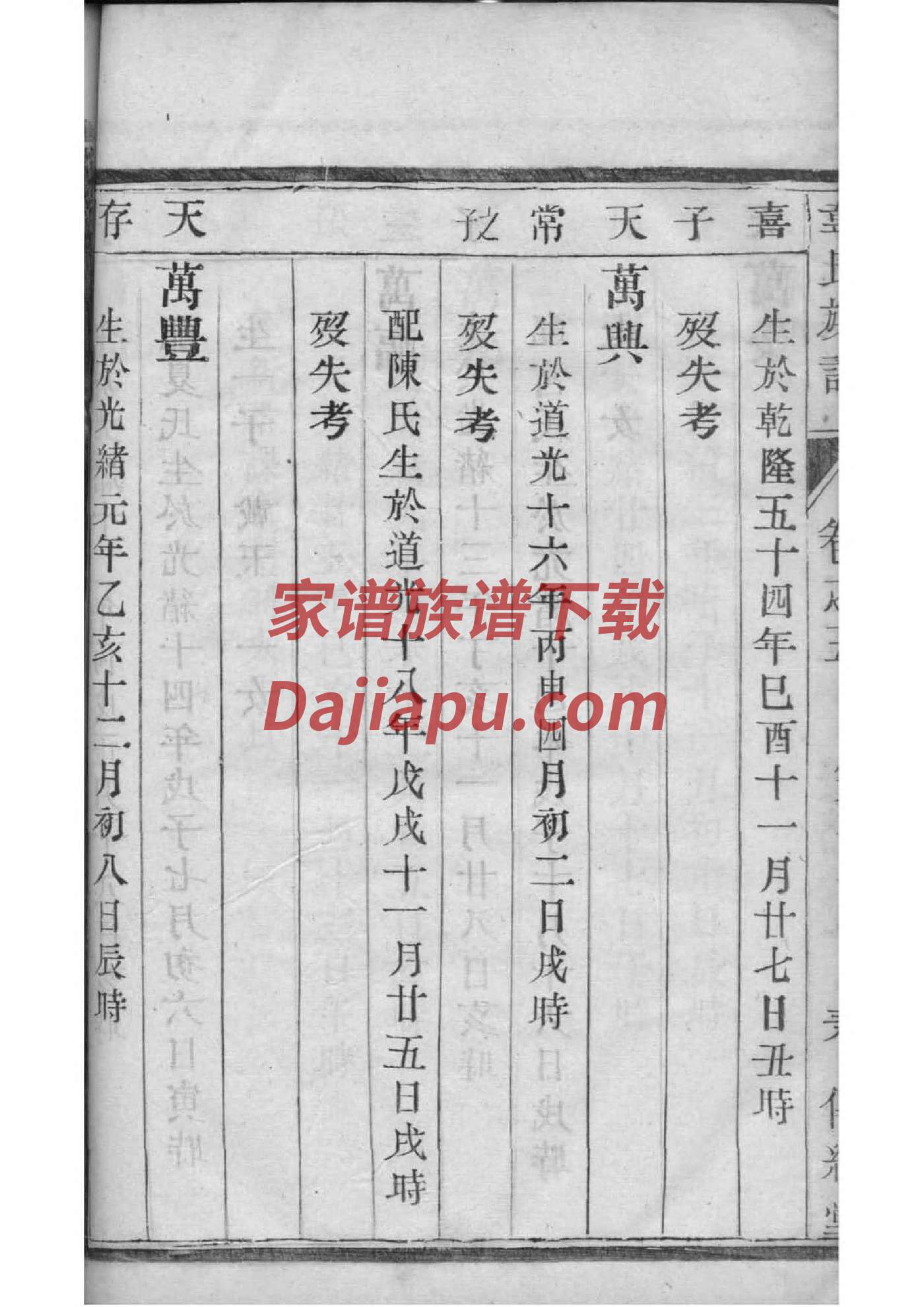 汪氏家谱字辈排列表