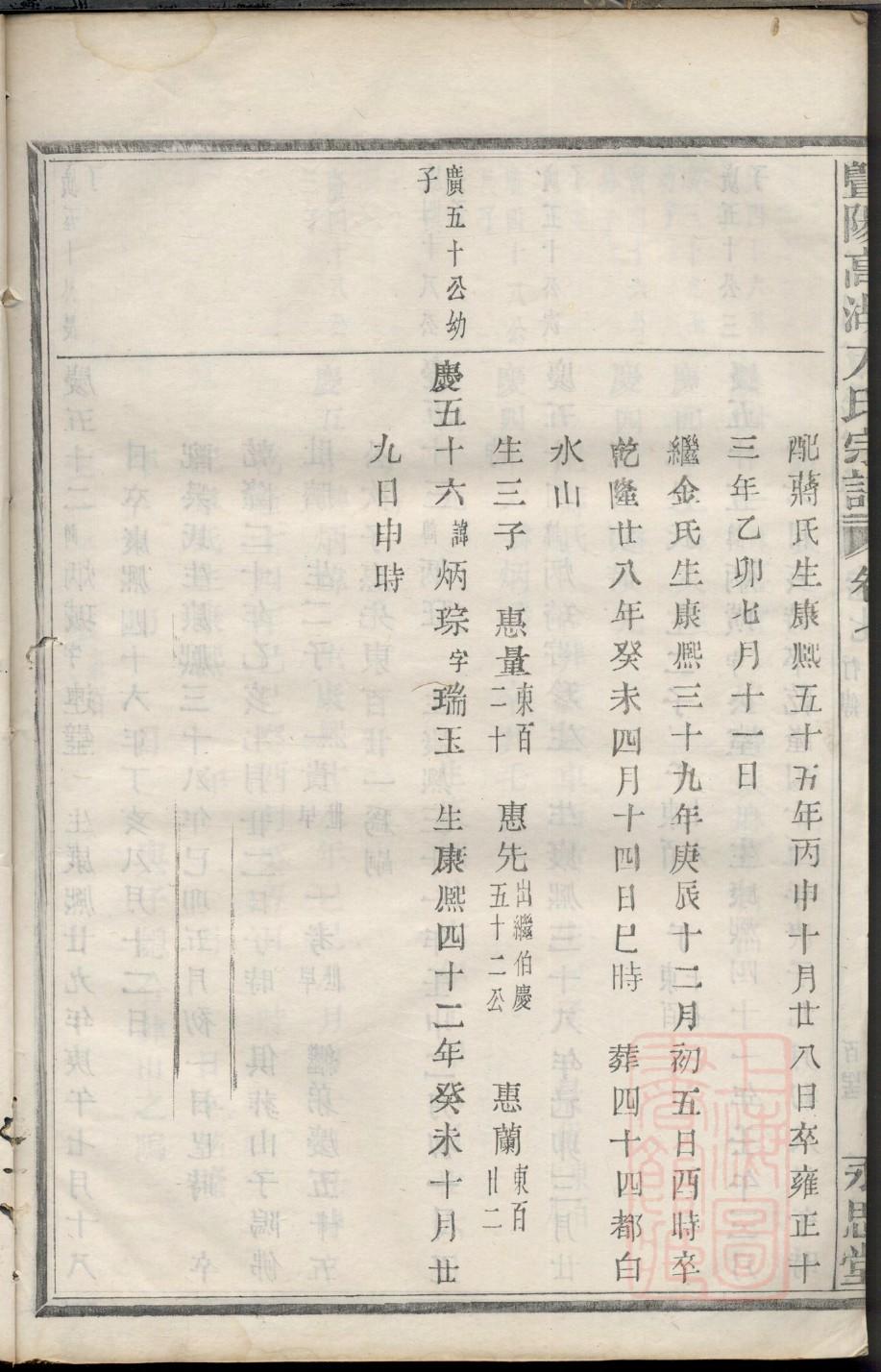 闻姓辈分排行世系表