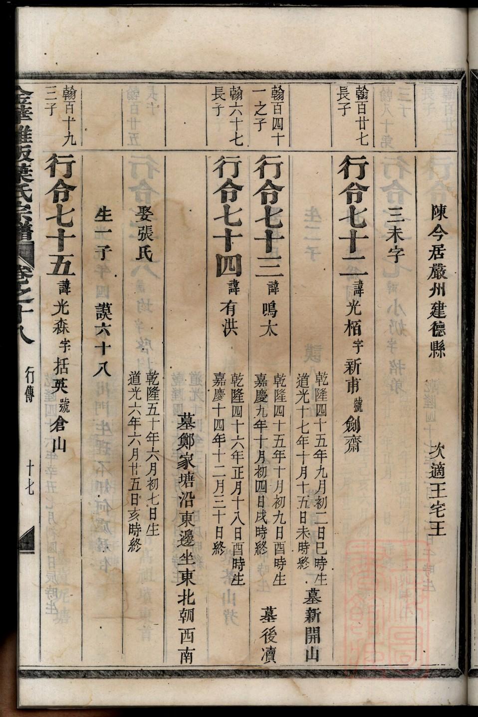 家谱简历模板
