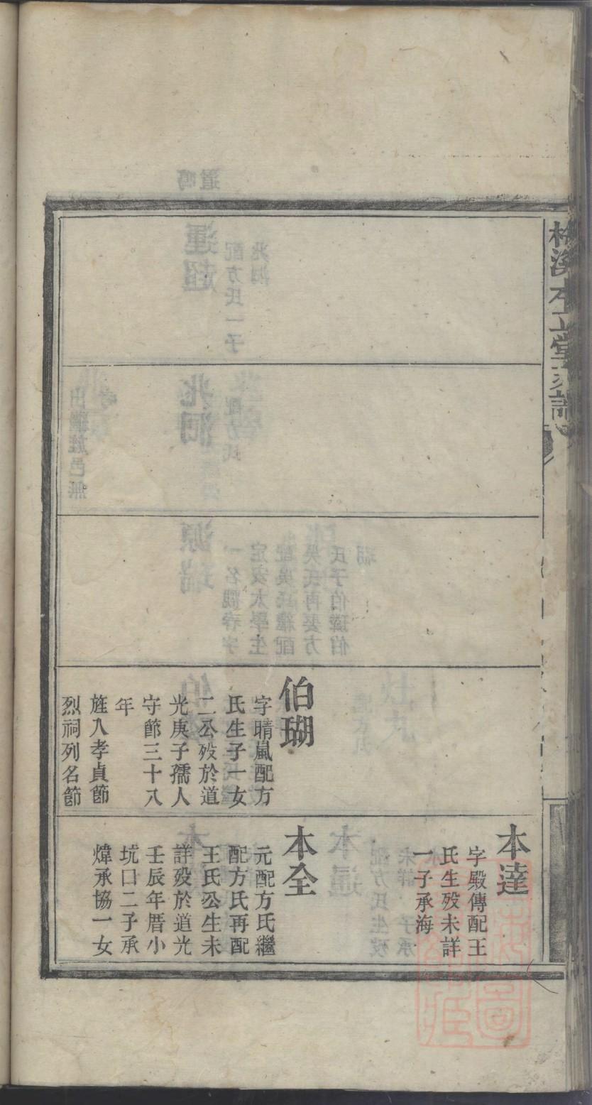 家谱族人资料