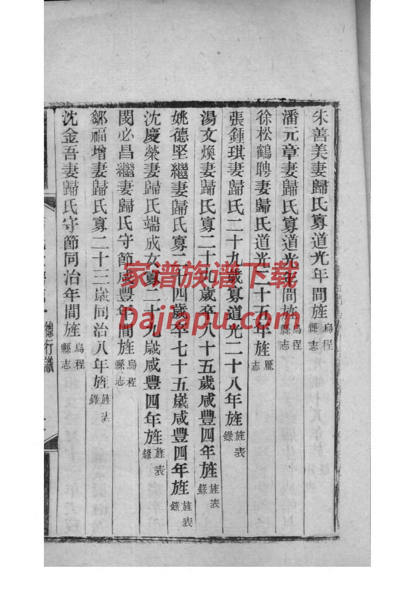 秦家家谱辈分排名