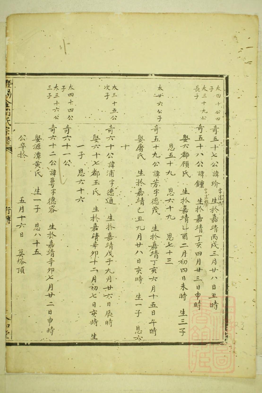 屈姓族谱