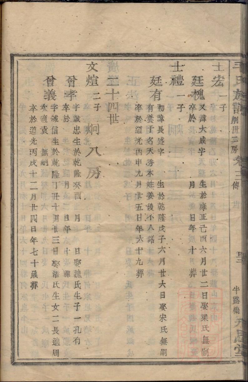沃姓辈分排行世系表