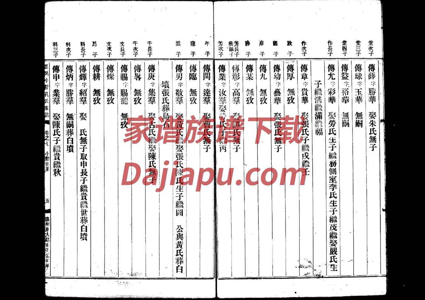 双氏家谱字辈大全集