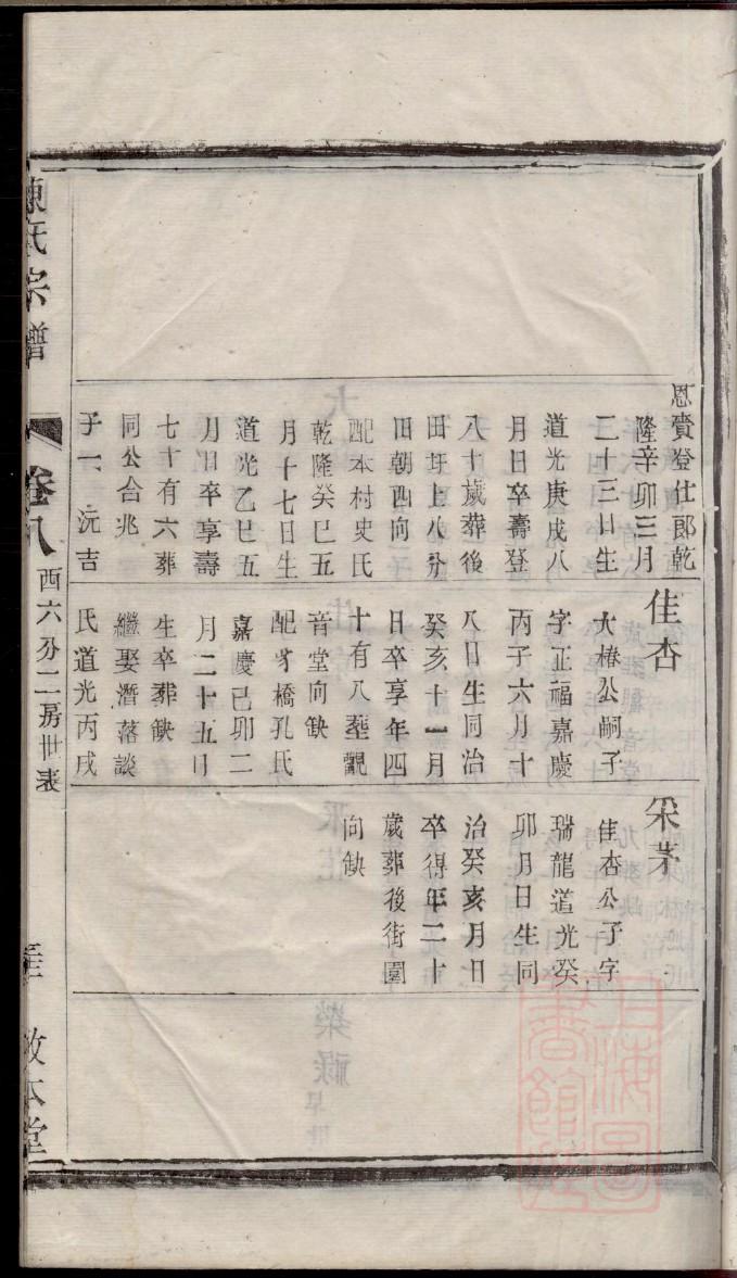 向氏族谱字辈查询表