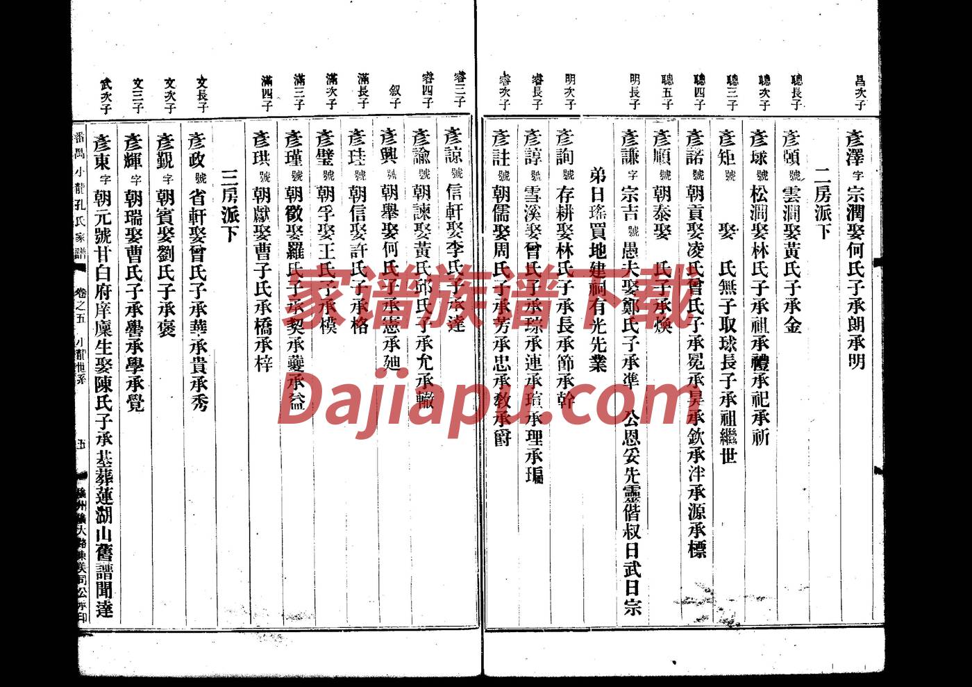 双氏宗祠对联
