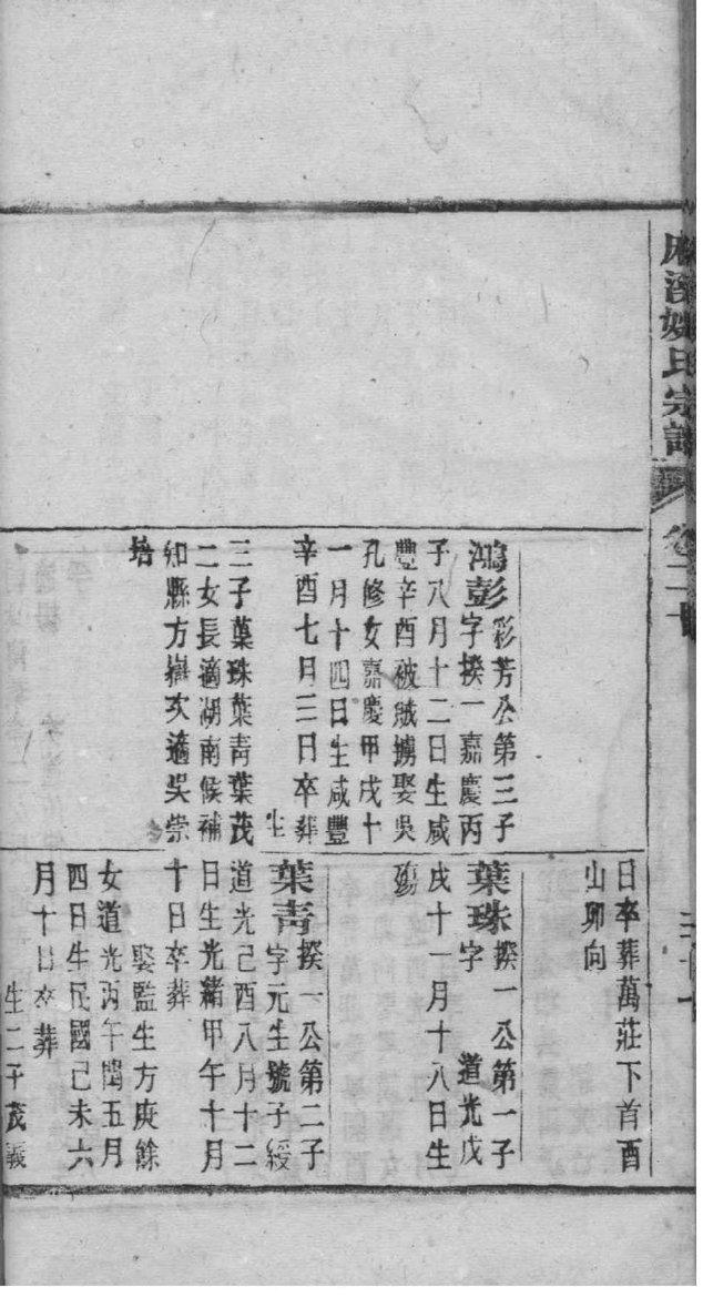 家谱个人简历