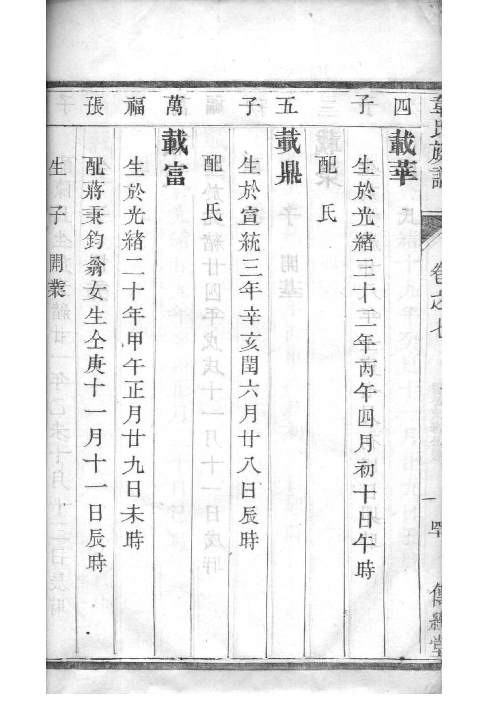 家谱凡例范本