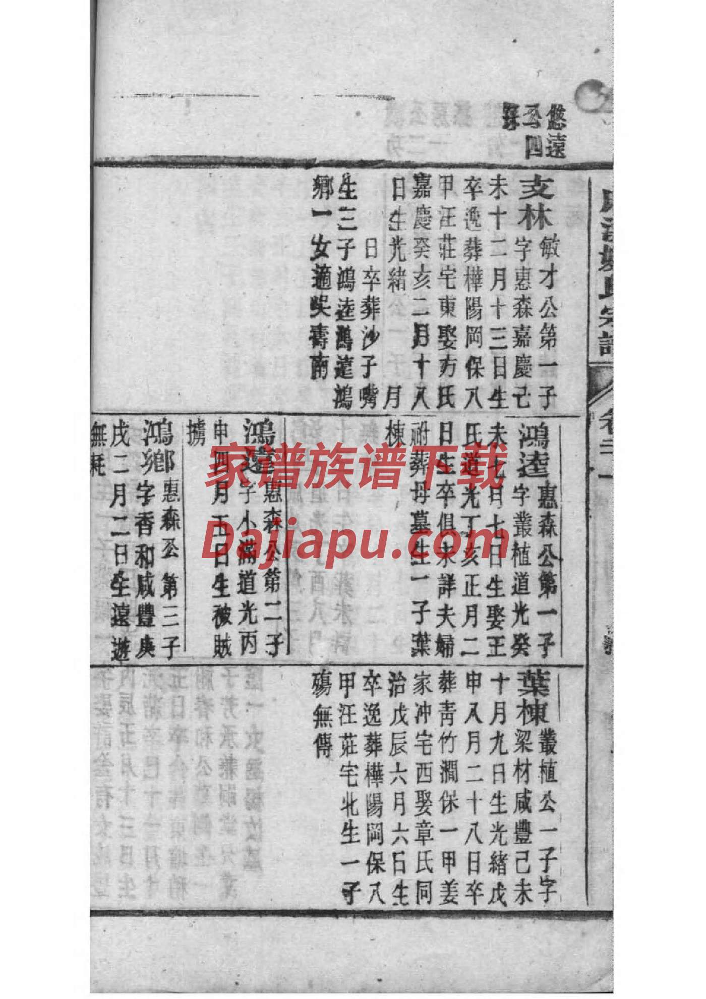 百姓家谱贾氏家谱