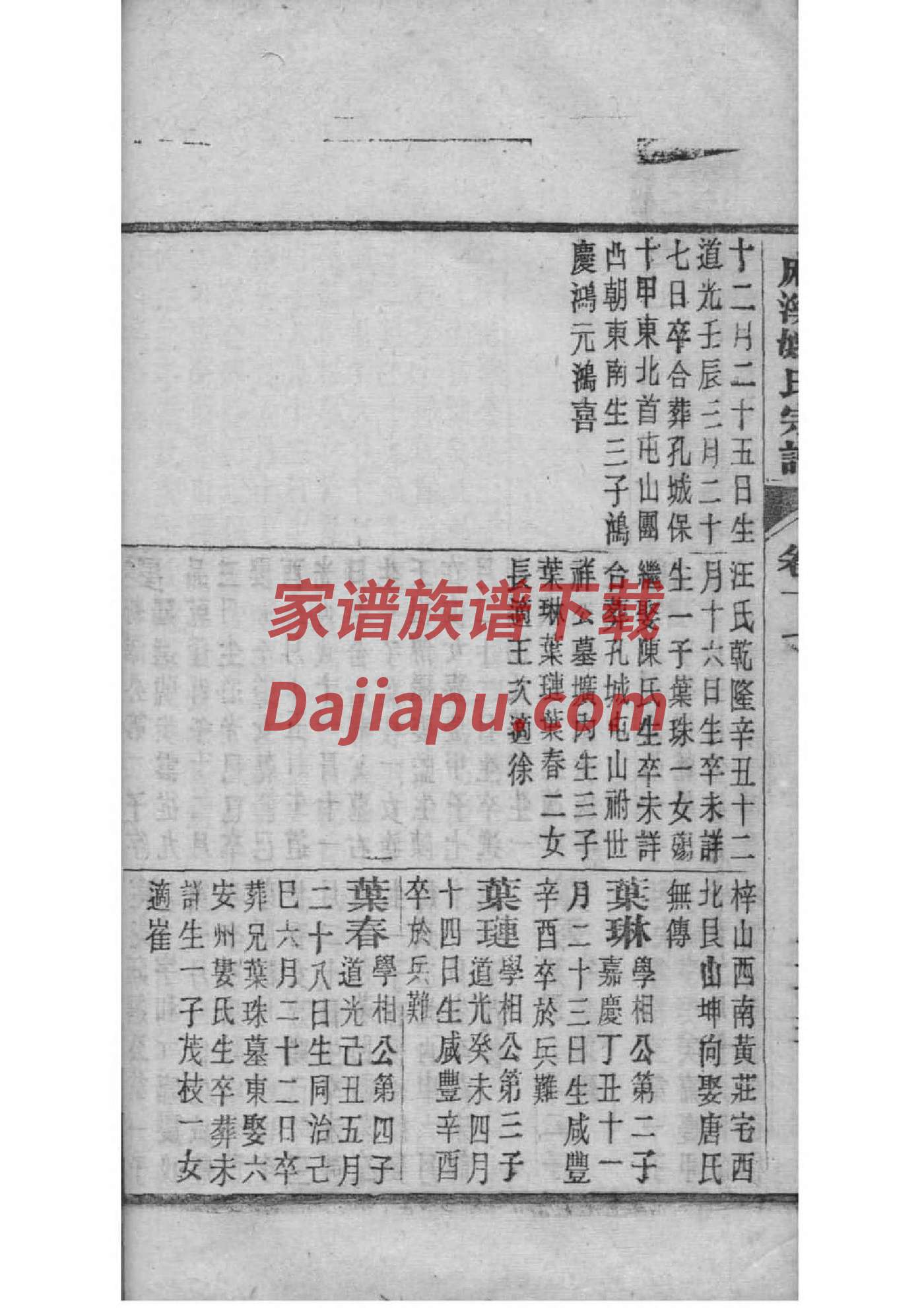 四川蔡氏家谱