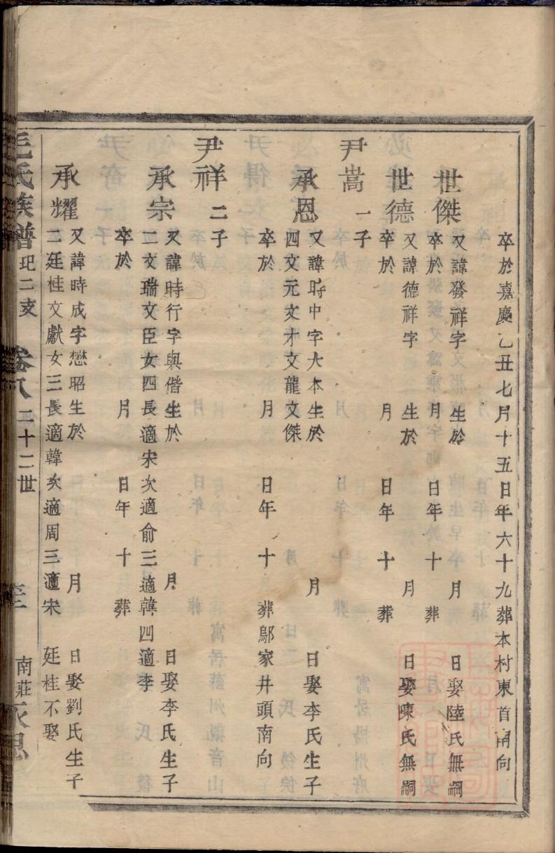 修编家谱