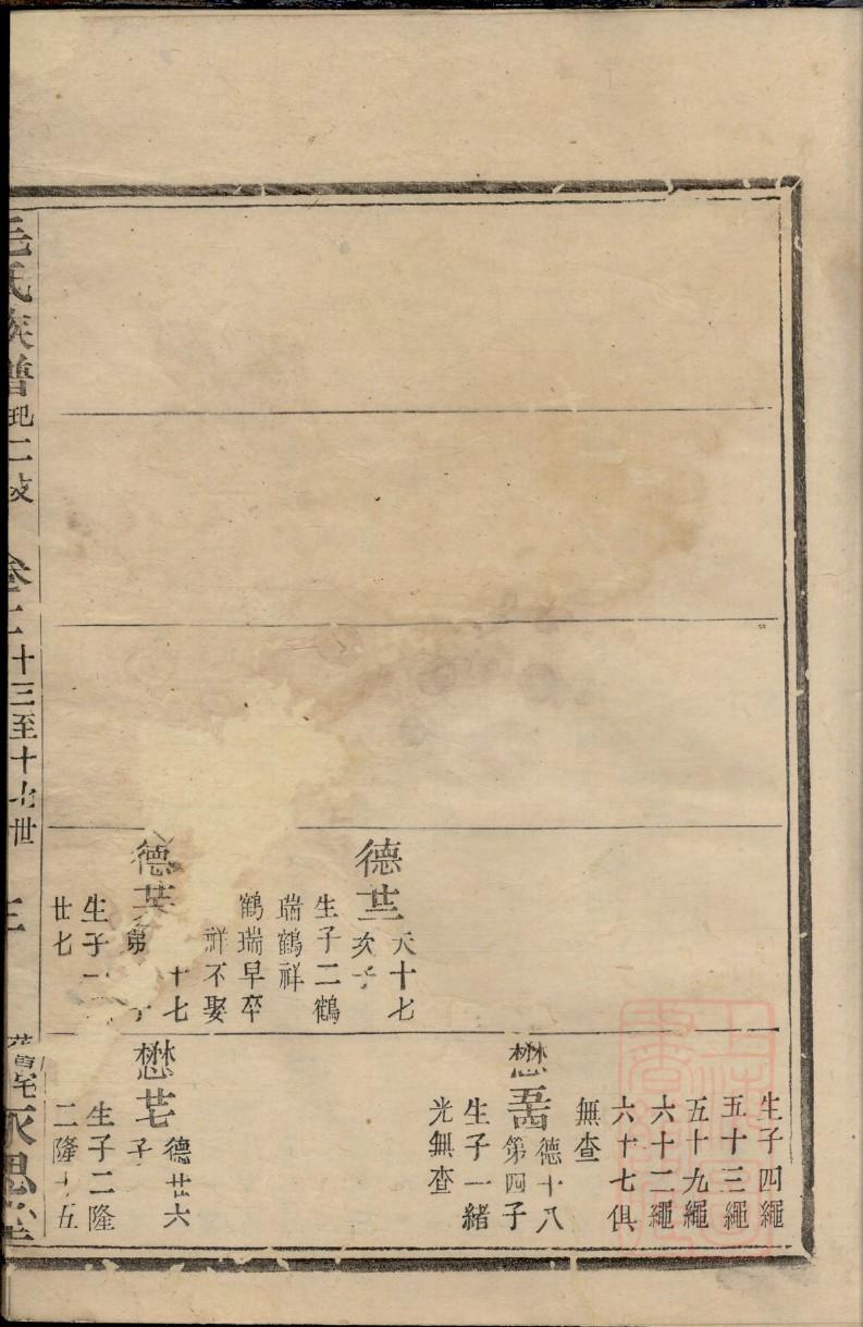 家谱族谱挂画老式