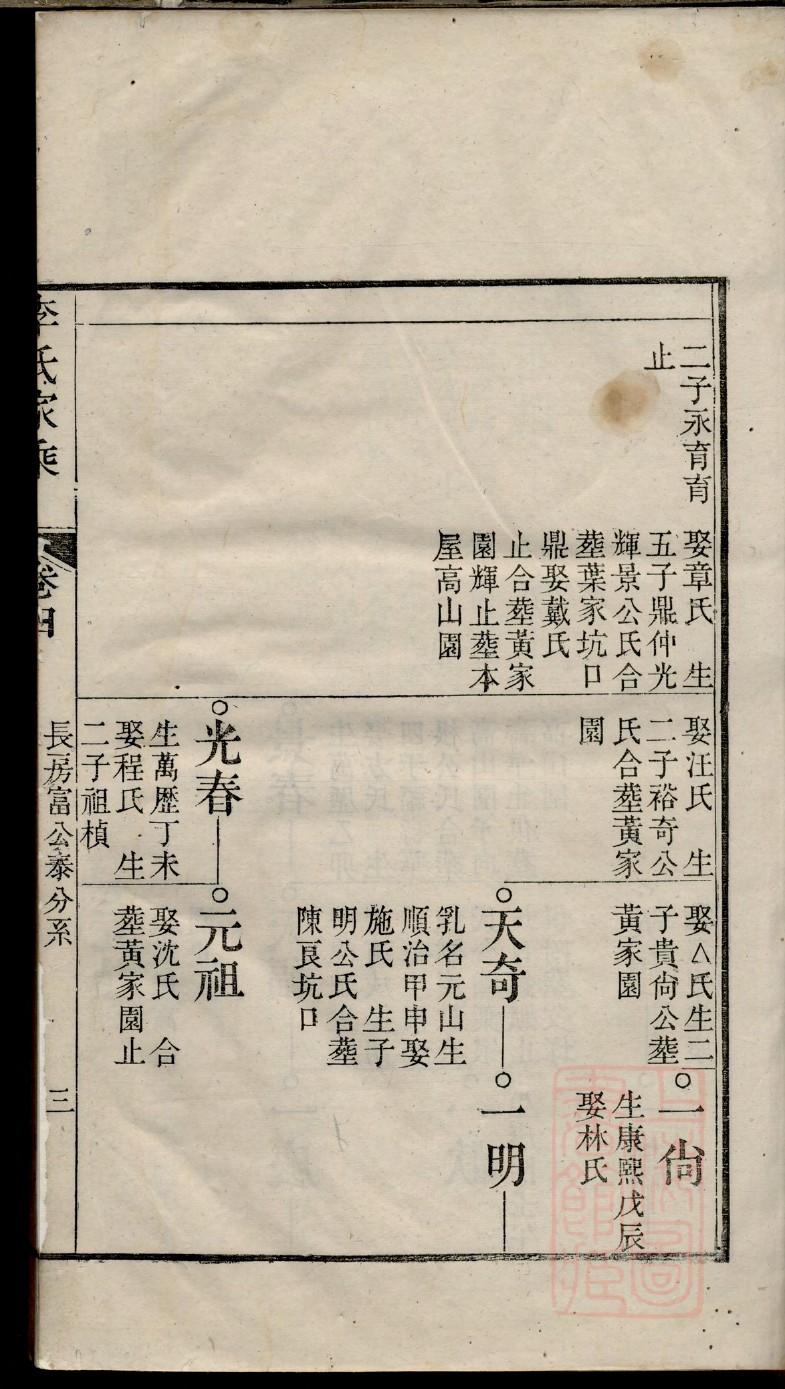 录氏族谱在哪里看