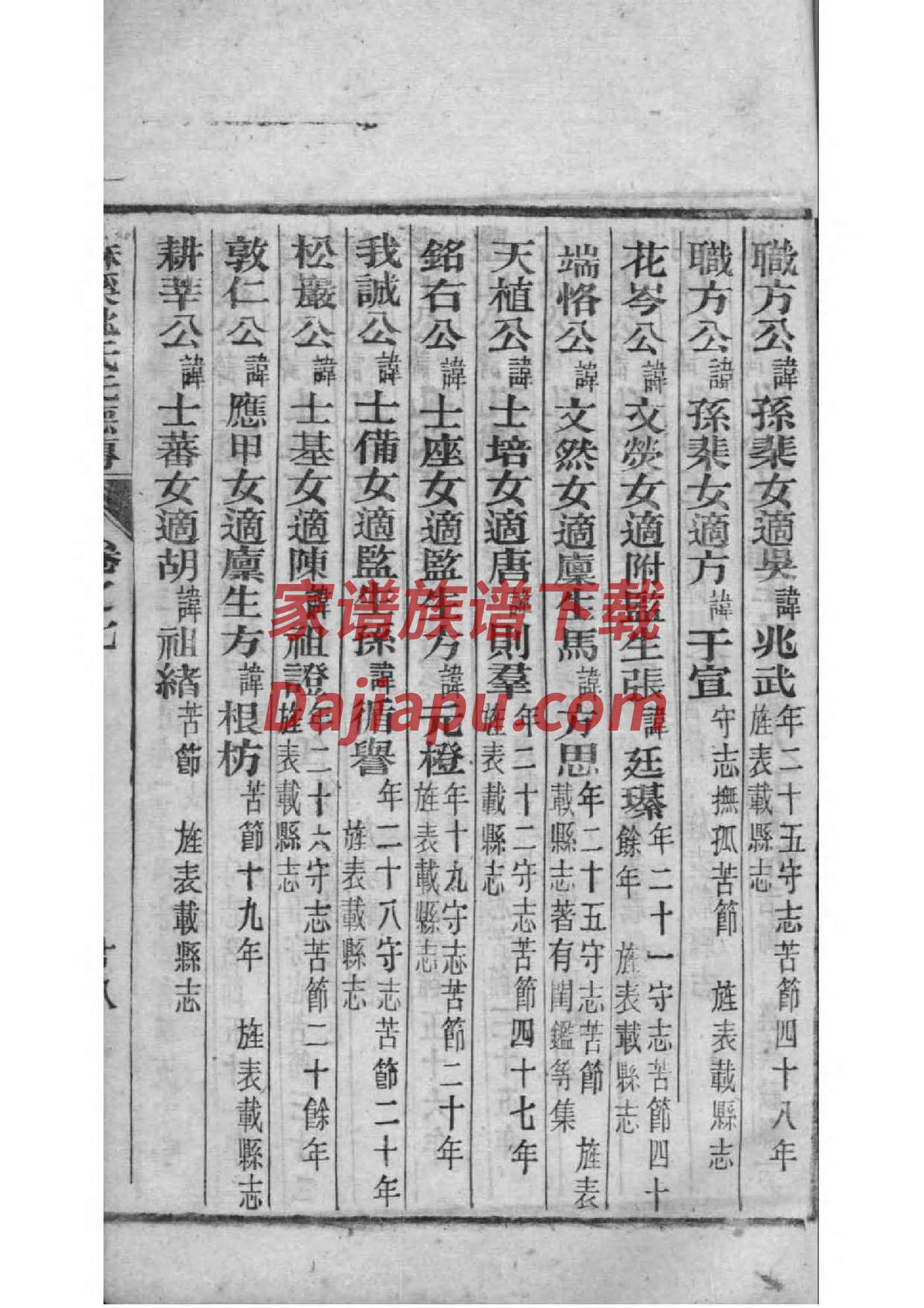 庄姓家谱全部辈分大全