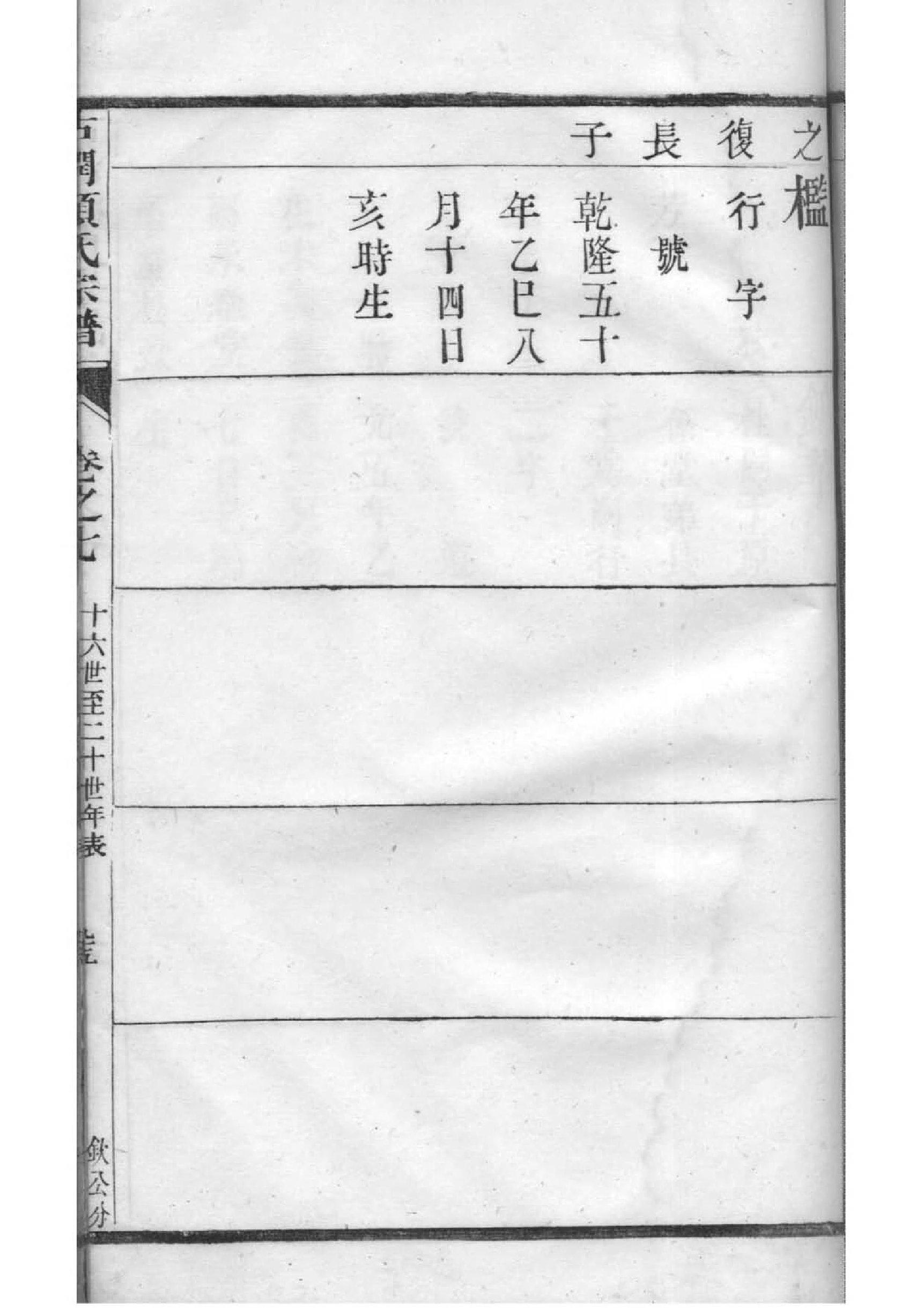 江西张家家谱恒字辈