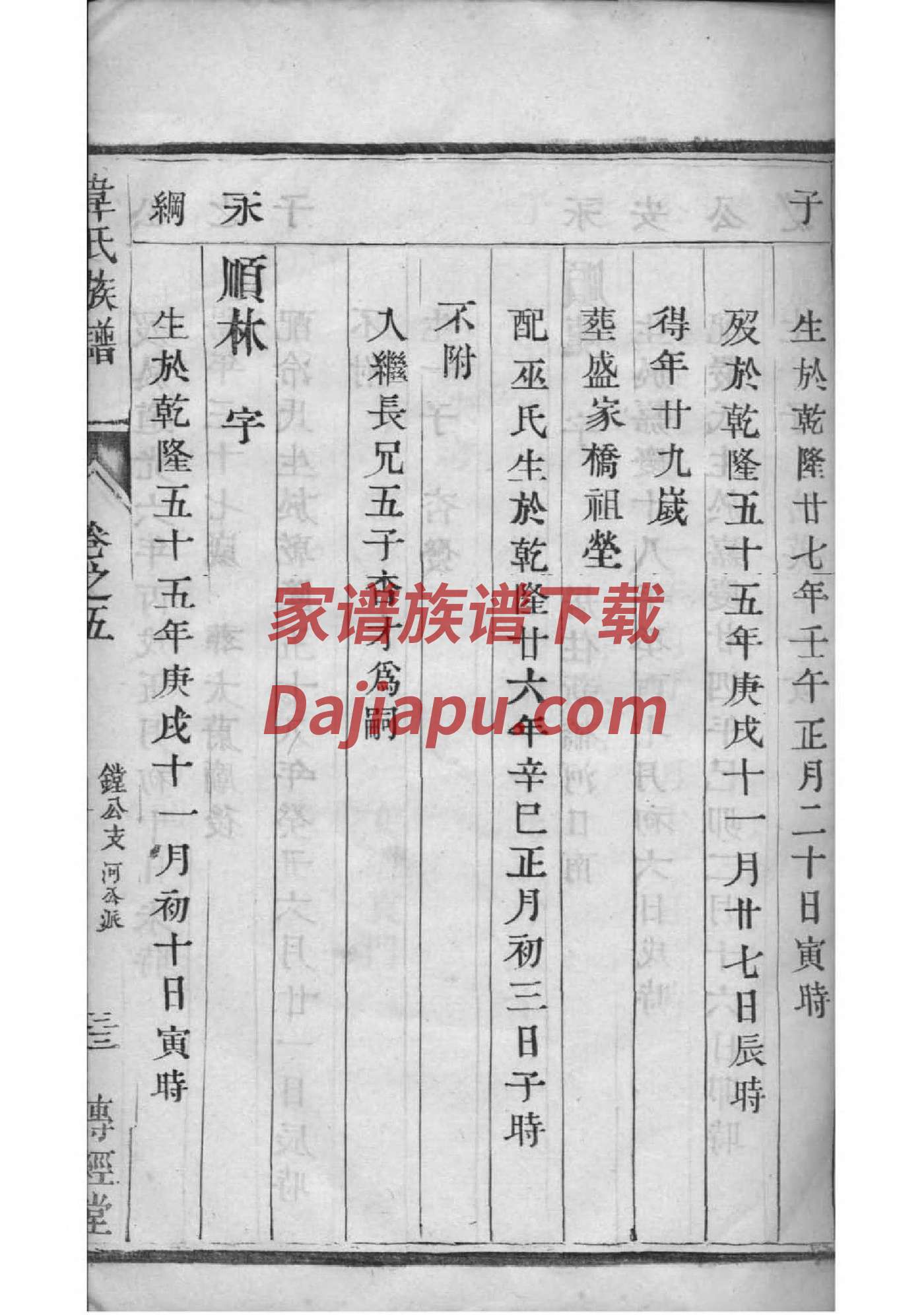 尚氏家谱莱芜庆宪绪