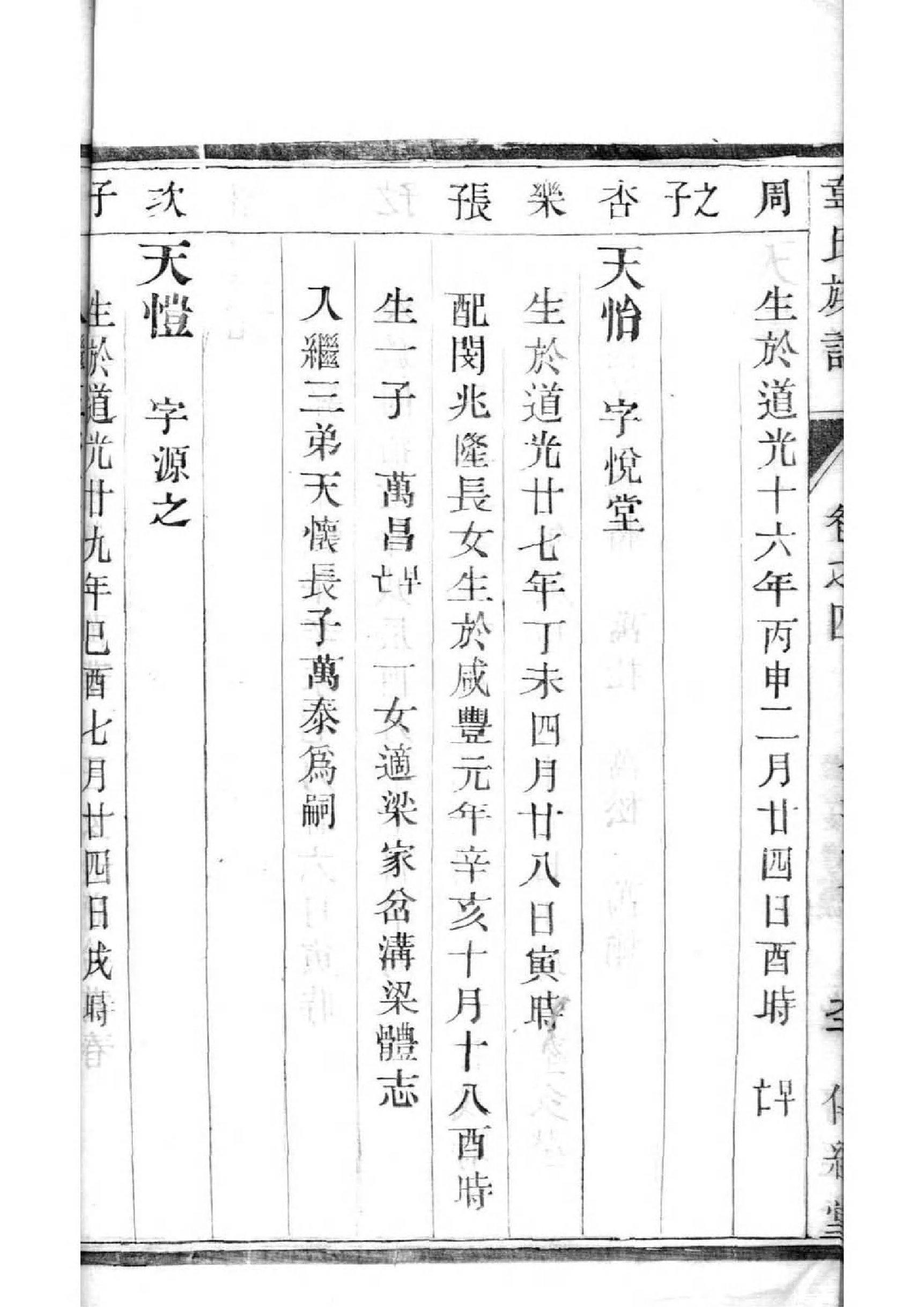 长谷氏辈分表
