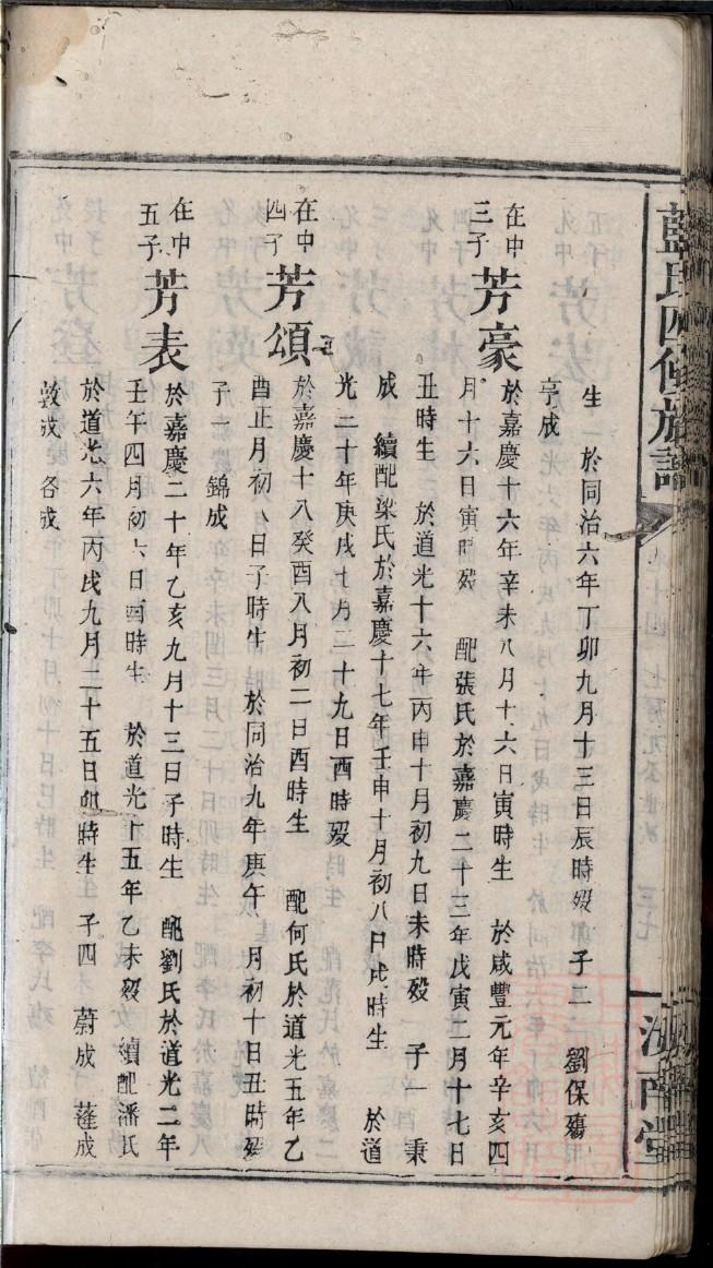 岳家的家谱