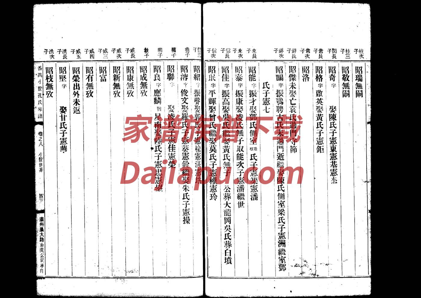 东门氏家谱24个辈分
