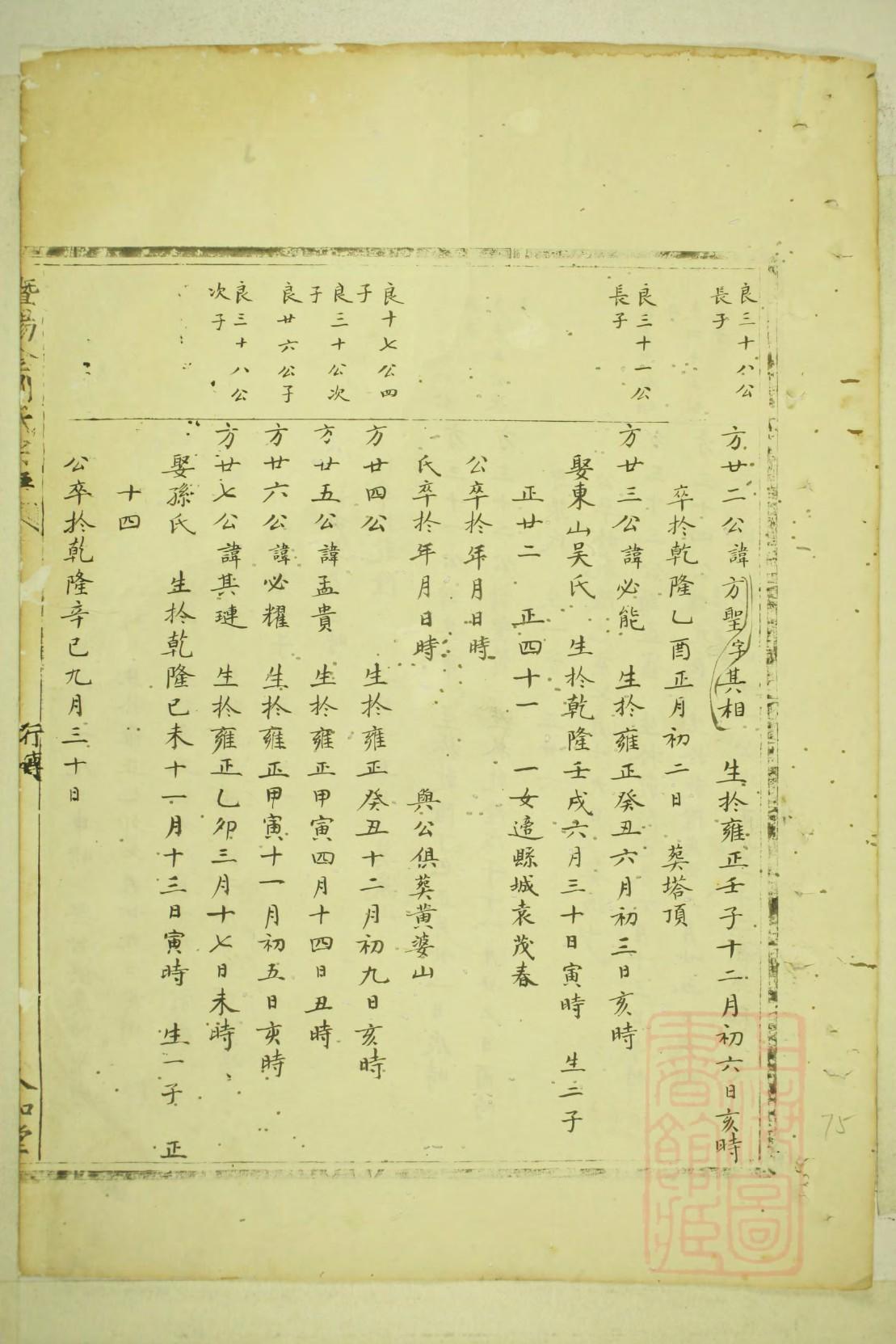 曲姓族谱字辈排行