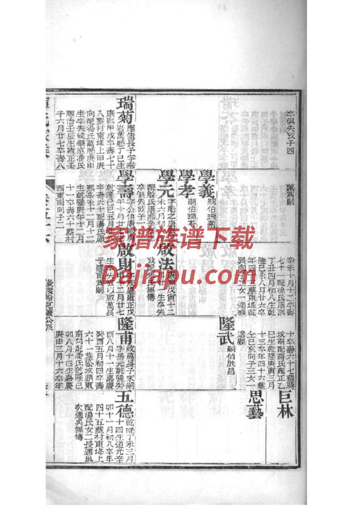 东北张氏族谱字辈大全