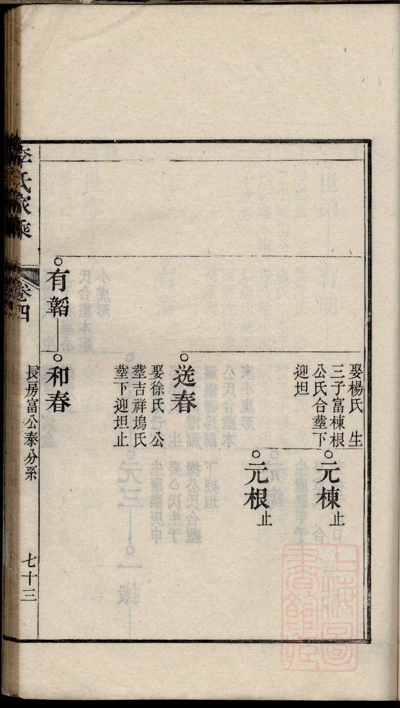 稽氏族谱家谱