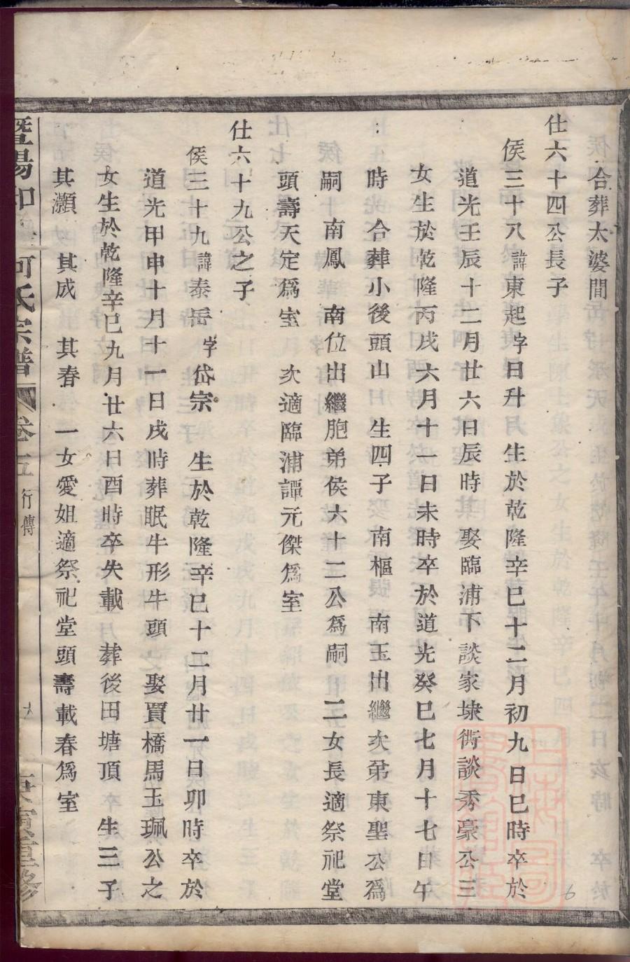 义门陈氏家谱卷三