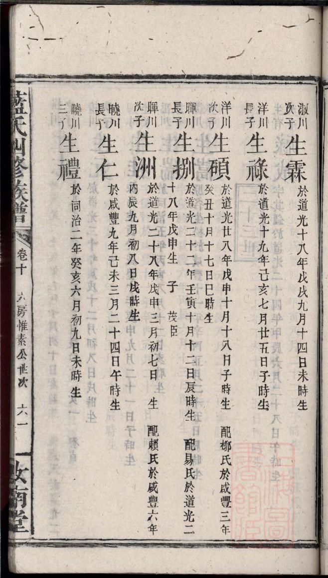 布姓辈分排行世系表