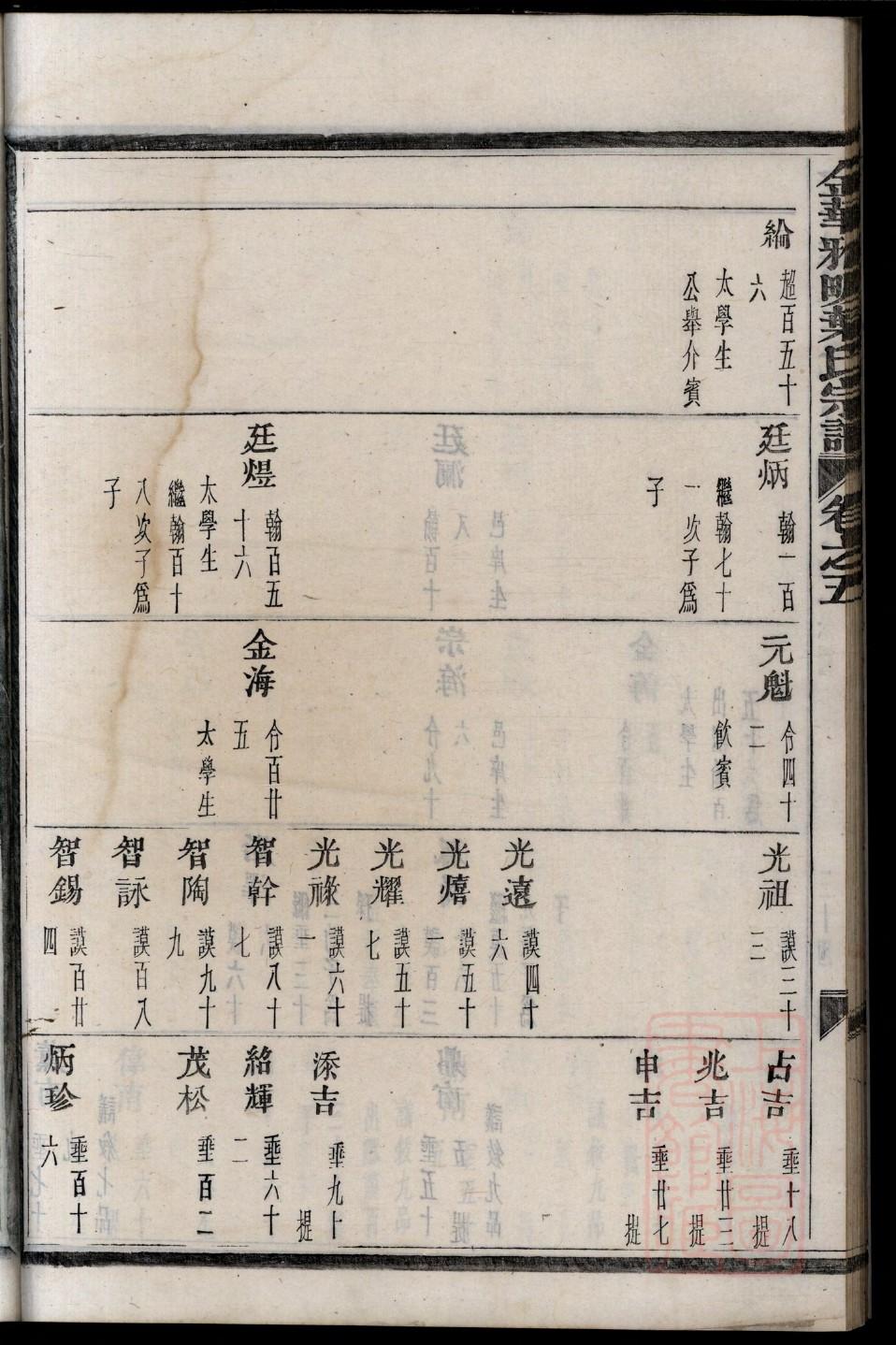 聂家族谱