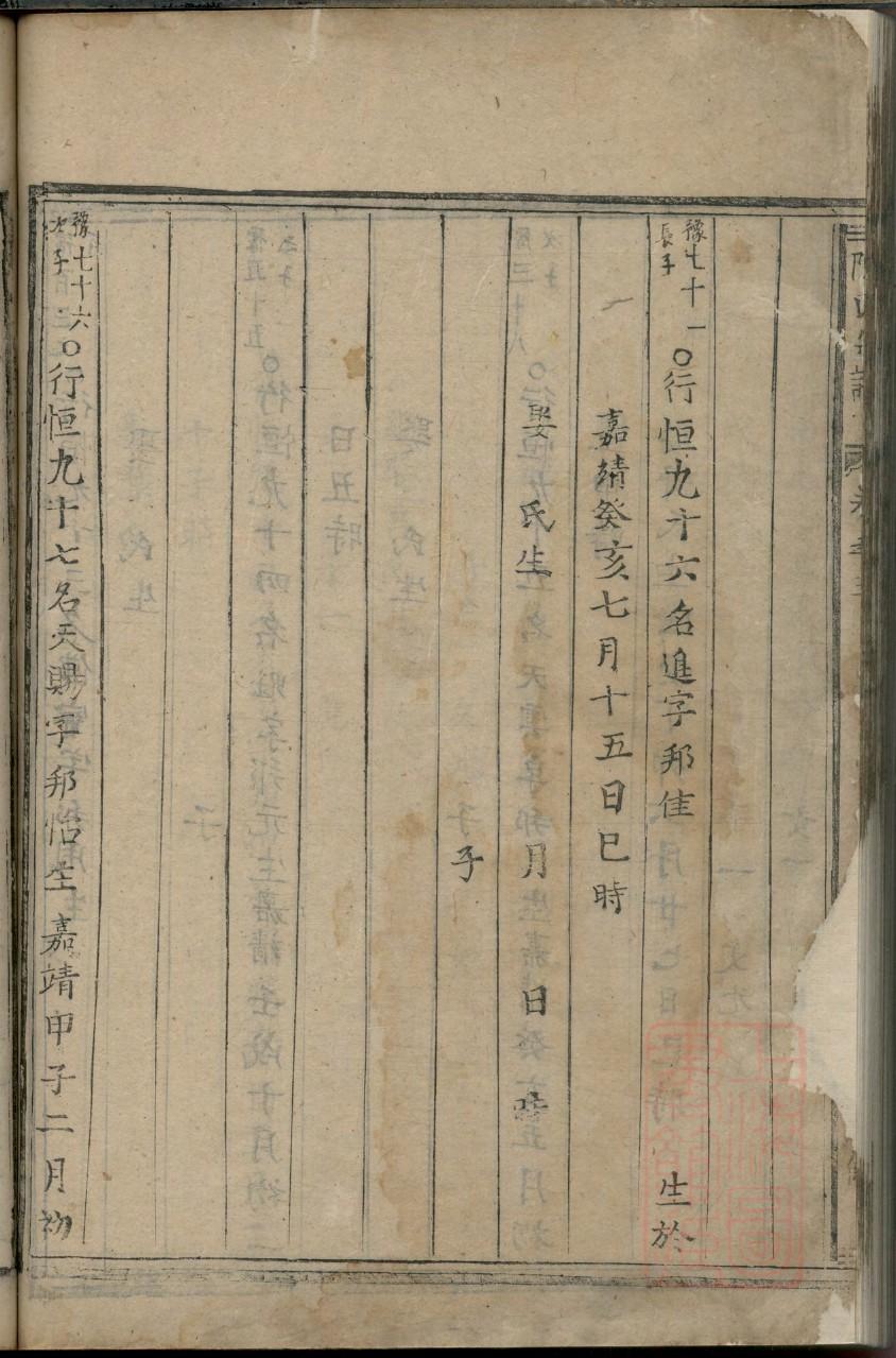 巨源公后裔族谱