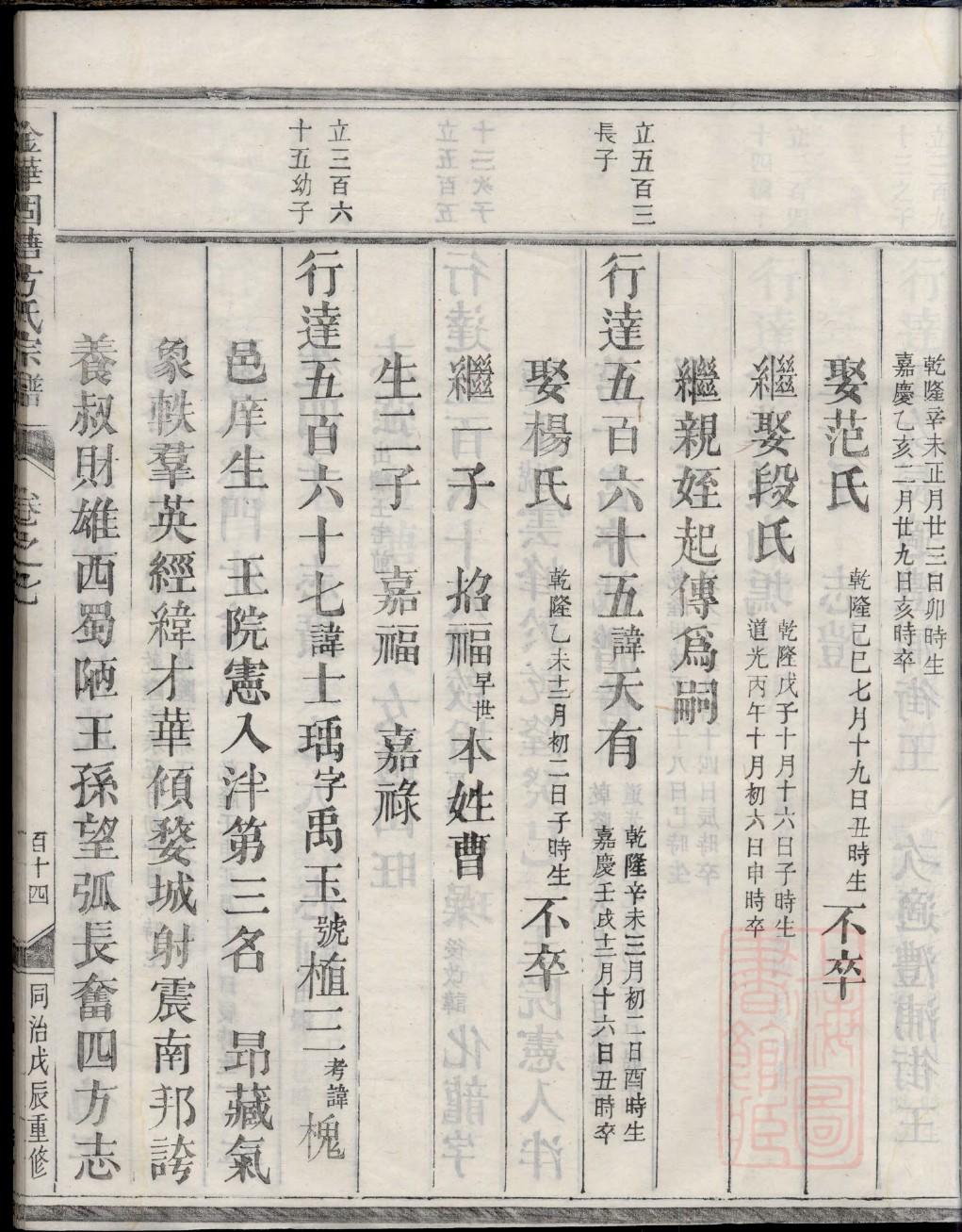 闫徐庄徐氏家谱