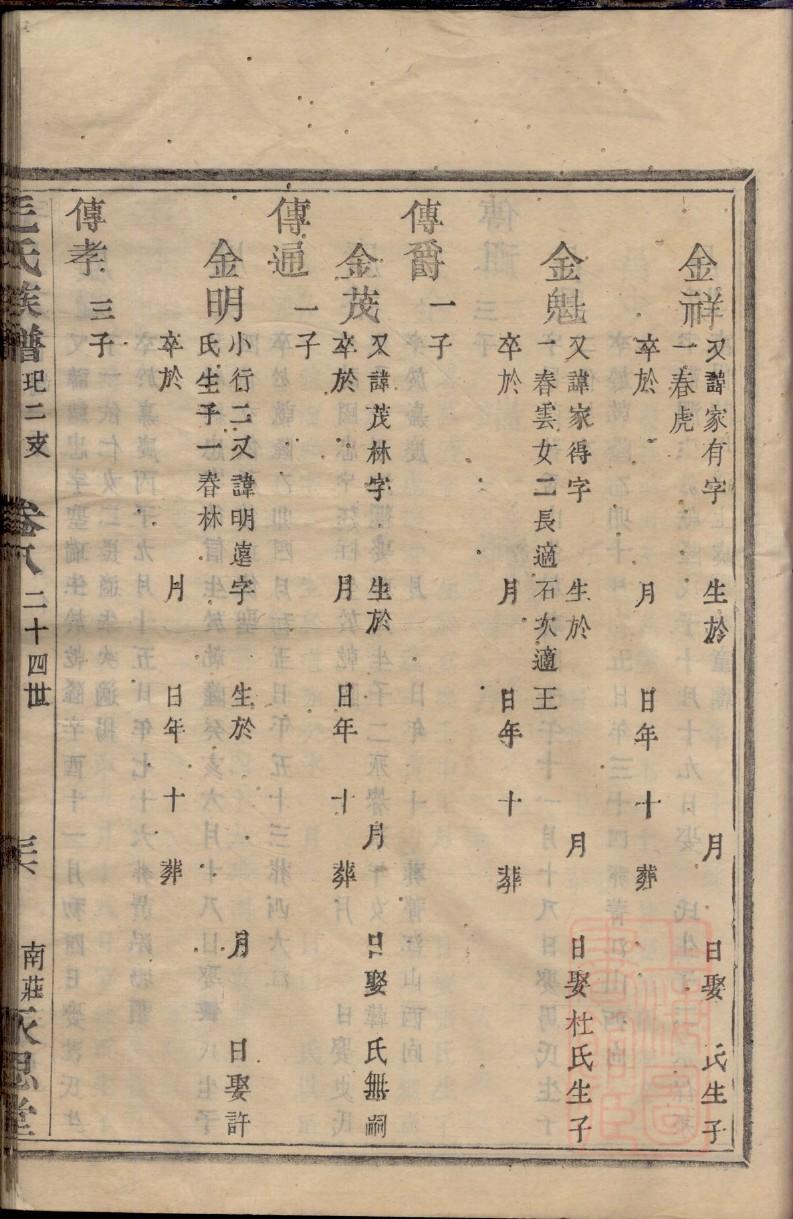 冯氏族谱