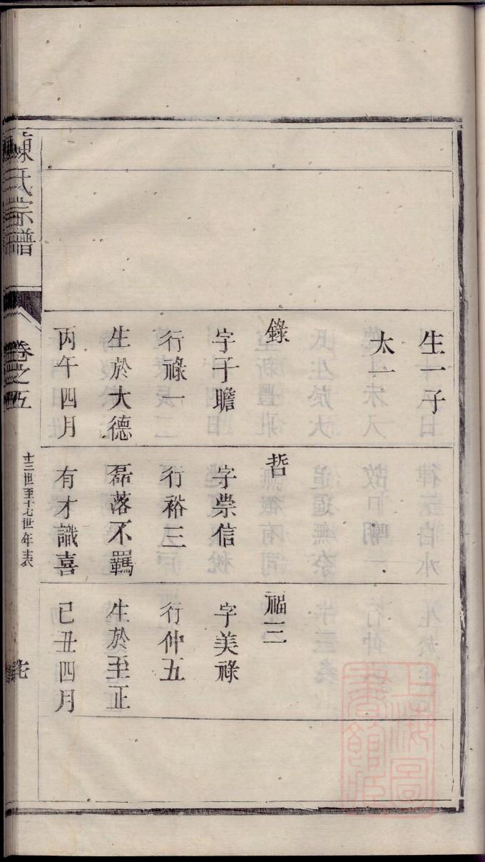 天长厉姓家谱