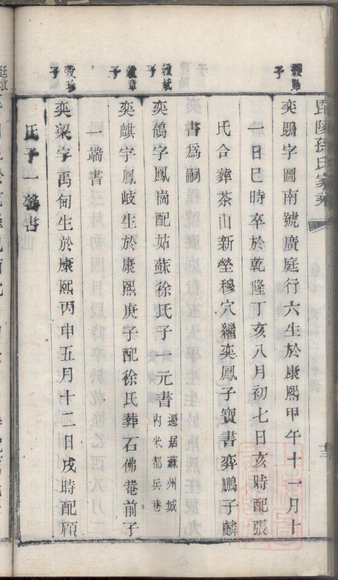 台氏族谱108字辈