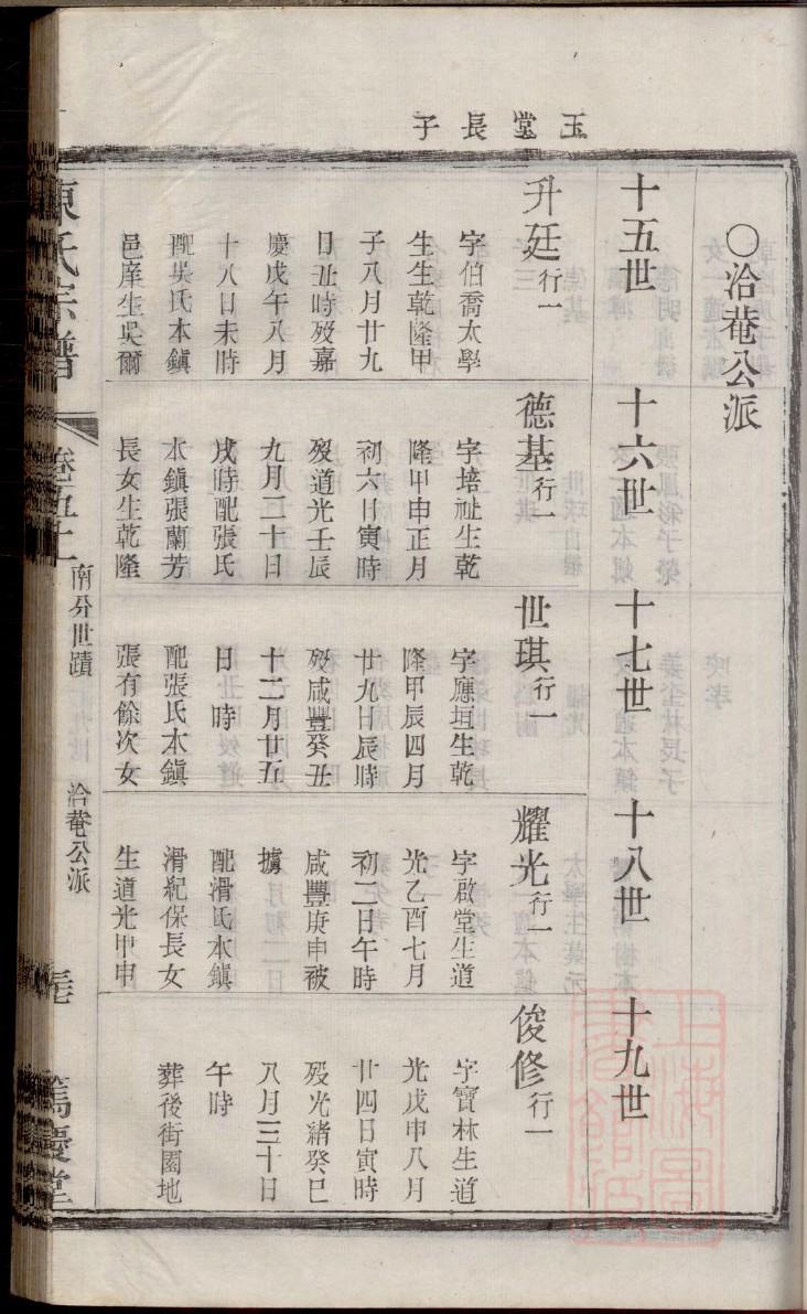 信姓族谱字辈查询全部