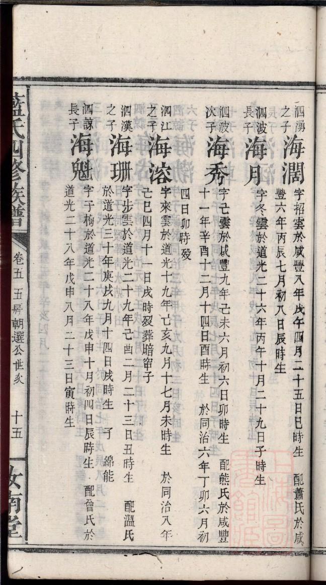 聊城傅家家谱