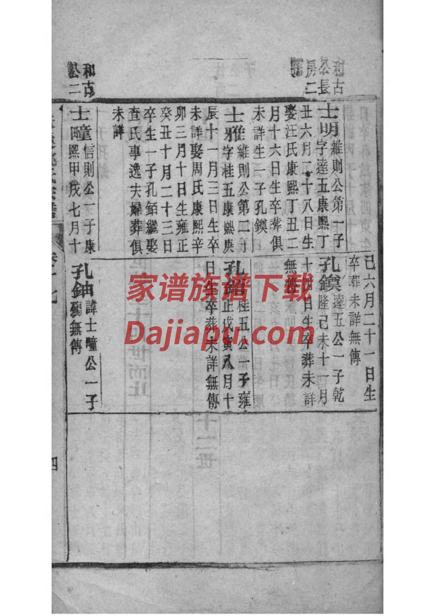 山东枣庄田氏家谱