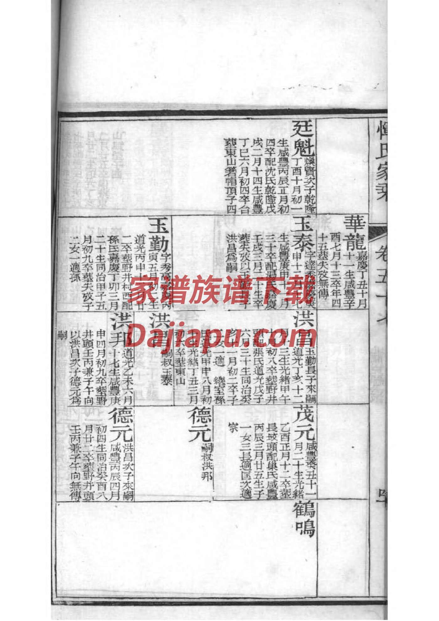 俞姓家谱全部辈分大全