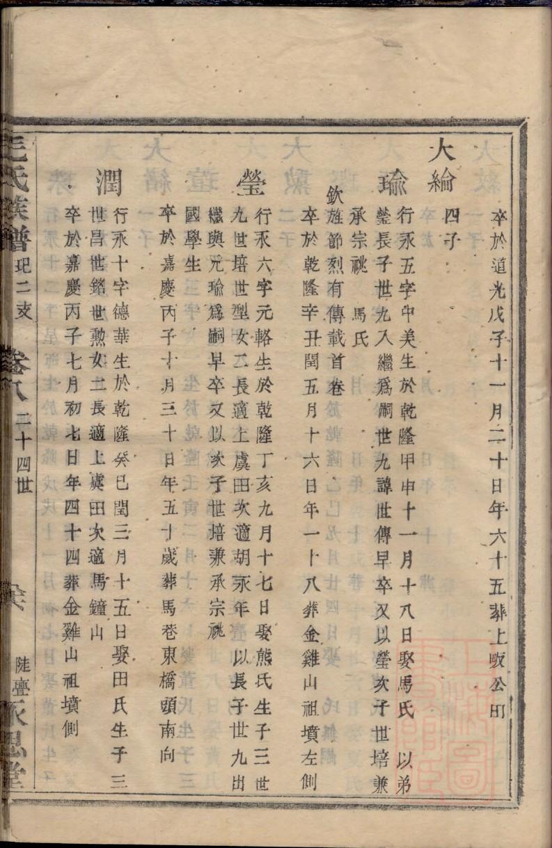 过氏辈分排列顺序
