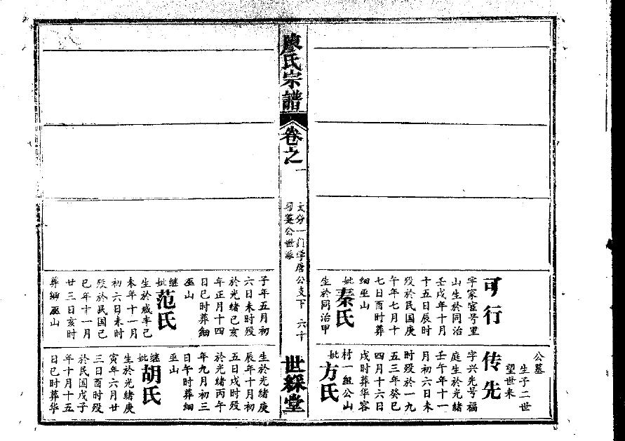 家家谱多少修一次