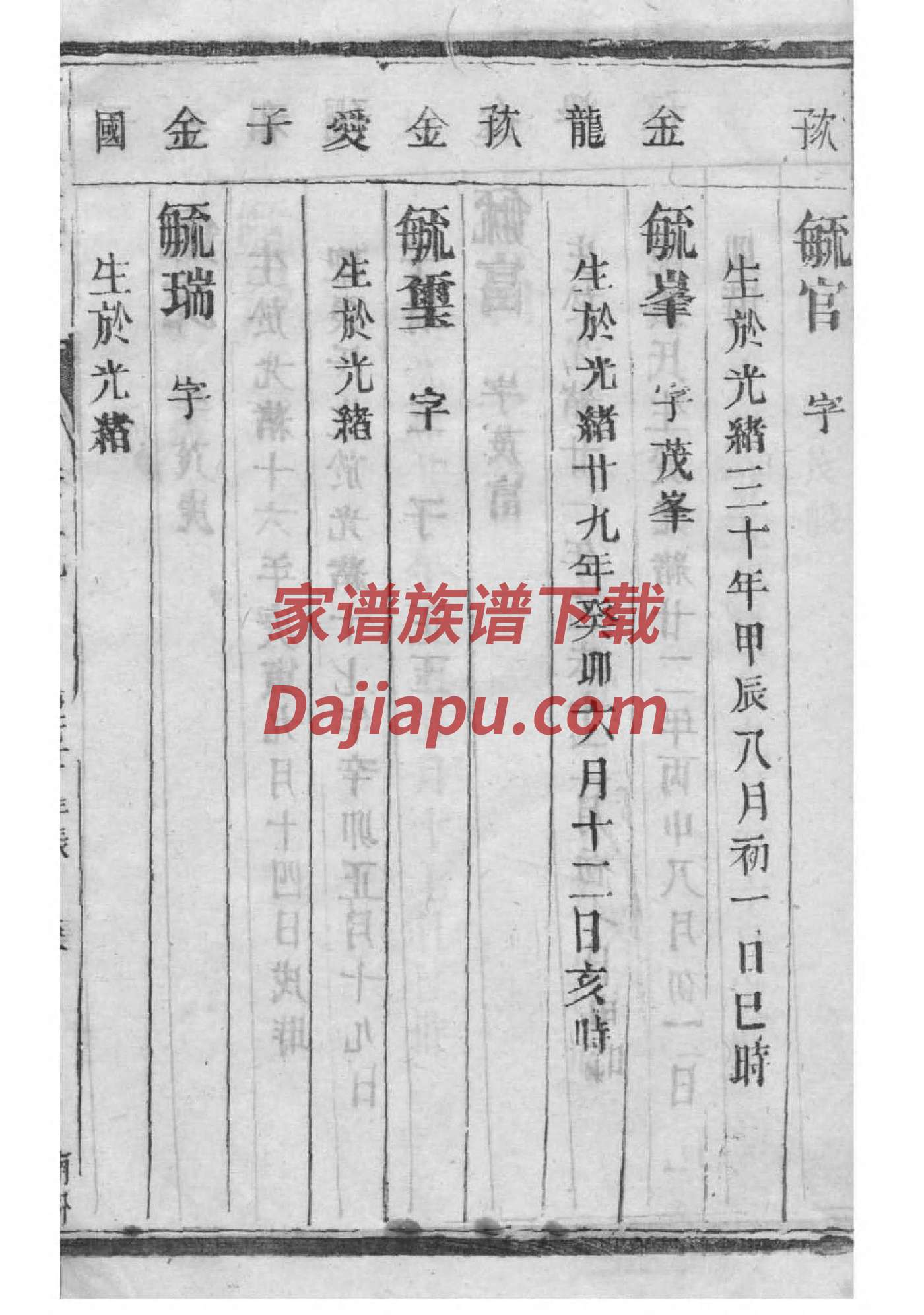 中兴付氏家谱字辈大全