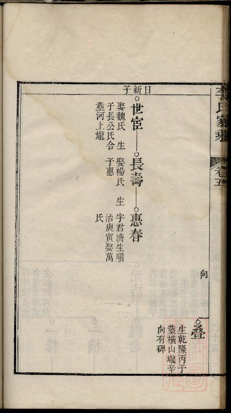 单于姓族谱字辈排行