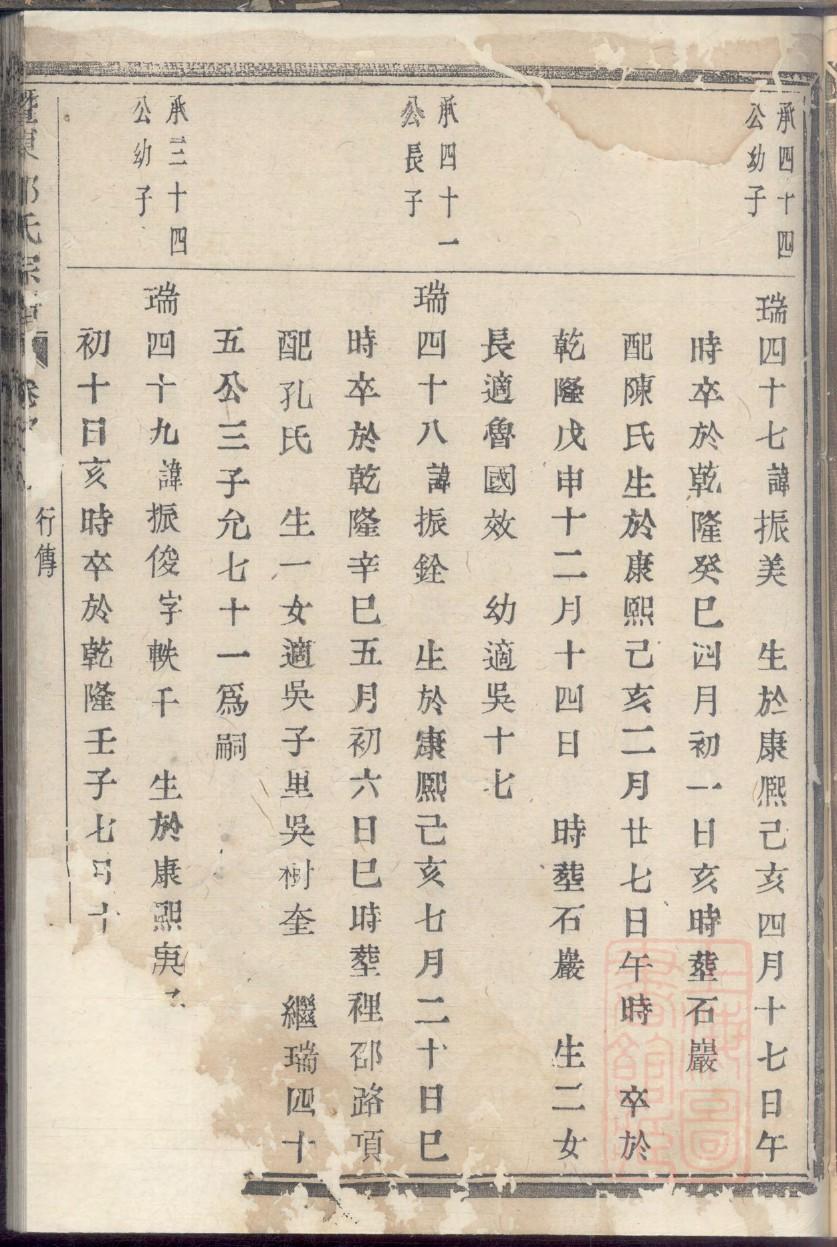 在氏家谱字辈大全集