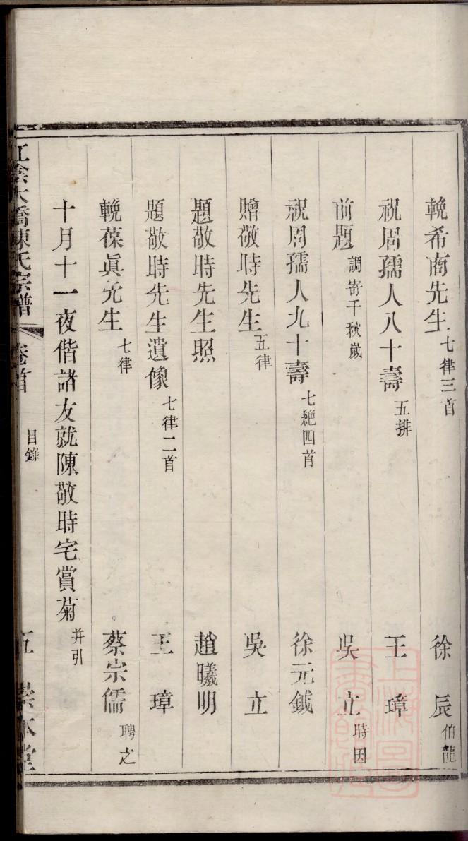 綦氏字辈介绍