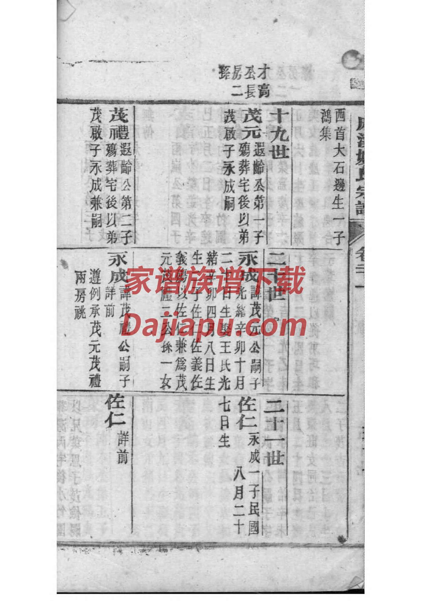 万氏家谱字辈查询