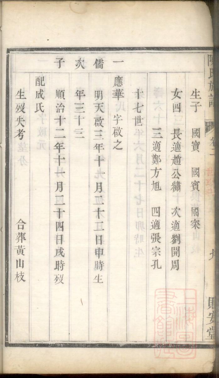 愈氏辈分表