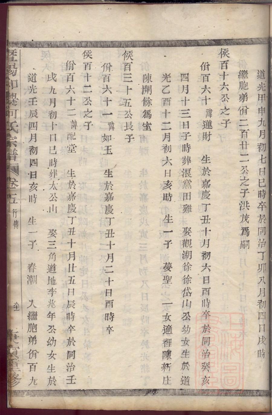 穆氏族谱辈分