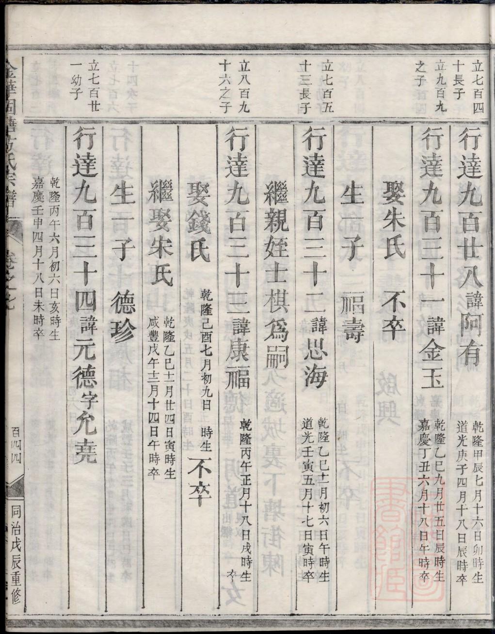 邹氏家谱字辈大全集