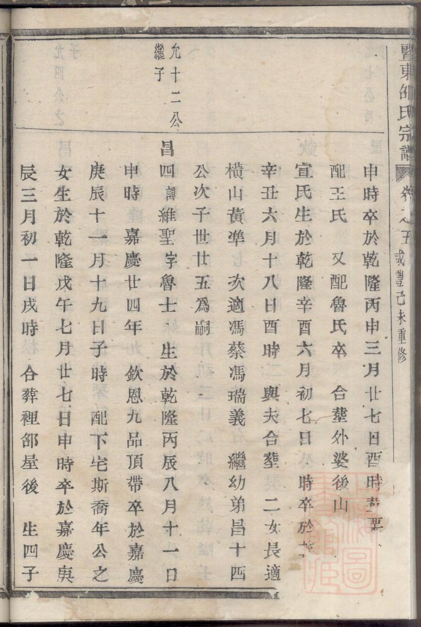 古泉社区枣寨家谱图